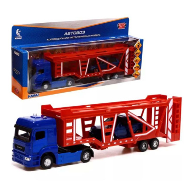 Игрушка Машина Kamaz Автовоз 17 см Технопарк KAMTRANSP-30-BUOG